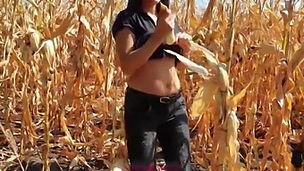 My Step-Brother Cumming In My Underwear While I Work On Corn Field 60 Fps.