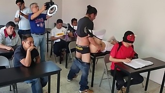 From Behind The Scenes Of A Porn/Schoolgirl Pornography Scene.