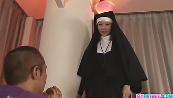 Unholy Nun Fucking Rika Sakurai Gets It In Her Backside.
