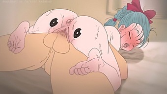 2d Cartoon Hentai: Piplup On Bulma'S Butt!