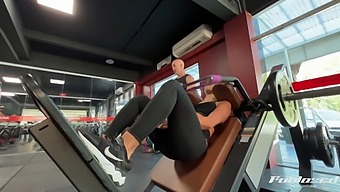 A Solo Video Of A Brunette'S Amateur Gym Session And Dressing Up For Onlyfans