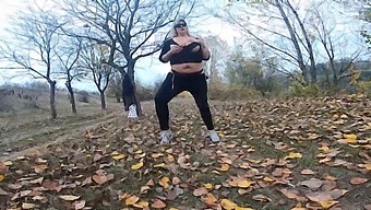 Public Park Near Lake, Milfs With Big Breasts Enjoy A Sunny Afternoon