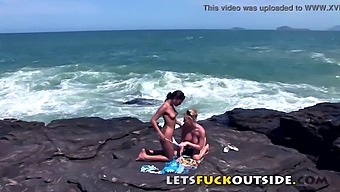 Outdoor Sex Adventure With Busty Babes Who Love To Get Caught
