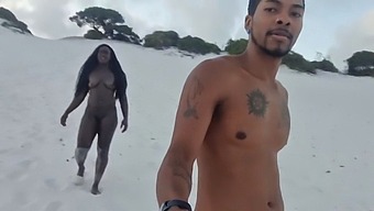 Moist Sand Turns Into Black Cobra And Breeds In Mulatto'S Ass