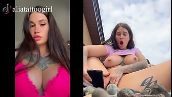 Big Tits And Big Ass Tiktok Model Has A Public Orgasm With A Dildo