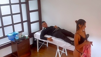 A Client Receives A Facial Massage And Has Sex With The Therapist, Resulting In An Intimate Encounter