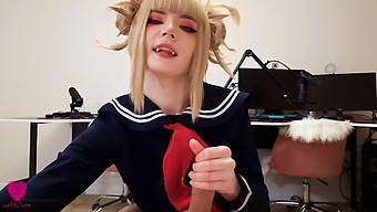 Blonde Bombshell Himiko Toga Craves Intense Oral And Facial Cumshot