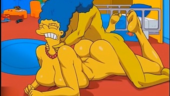 Marge, The Naughty Housewife, Moans In Ecstasy As She Gets Filled With Hot Cum In Her Ass And Squirts Uncontrollably