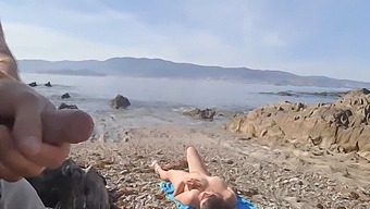 Daring Display Leads To Oral Pleasure With A Nudist Milf On The Beach